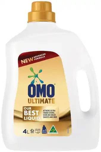IGA OMO Ultimate Laundry Liquid 4 Litre offer