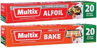 IGA Multix Alfoil or Non Stick Bake 20m×30cm offer