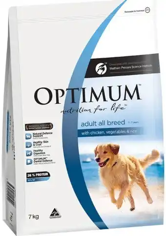 IGA Optimum Dry Dog Food 7kg Selected Varieties offer