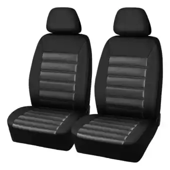 SuperCheap Auto SCA Memory Foam Seat Covers Black Adjustable Headrests Airbag Compatible offer