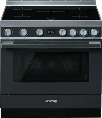 Designer Appliances Smeg 90cm ‘Portofino’ Induction Pyrolytic Freestanding Cooker offer
