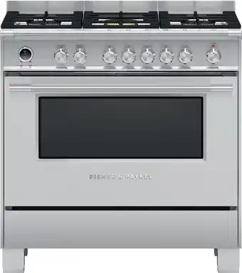 Designer Appliances Fisher & Paykel 90cm Pyrolytic Dual Fuel Freestanding Cooker offer