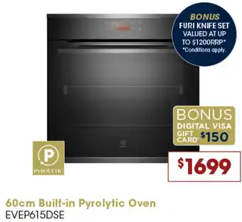 Designer Appliances 60cm Built-in Pyrolytic Oven offer
