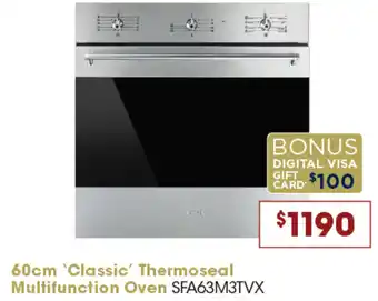 Designer Appliances 60cm 'Classic' Thermoseal Multifunction Oven offer