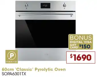 Designer Appliances 60cm 'Classic' Pyrolytic Oven offer