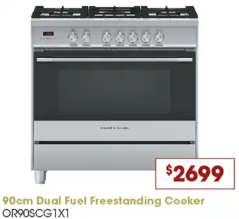 Designer Appliances 90cm Dual Fuel Freestanding Cooker offer