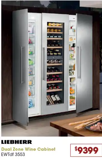 Designer Appliances Dual Zone Wine Cabinet offer