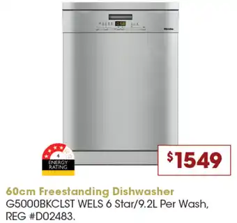 60cm Freestanding Dishwasher