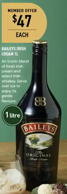Dan Murphy's BAILEYS IRISH CREAM 1L offer