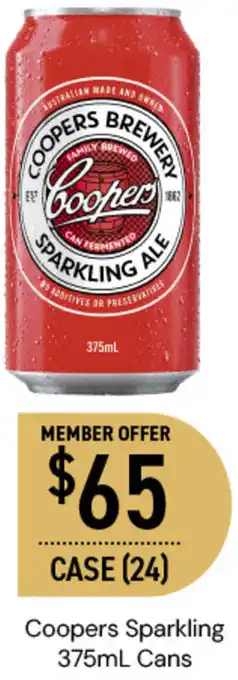 Dan Murphy's Coopers Sparkling 375mL Cans offer