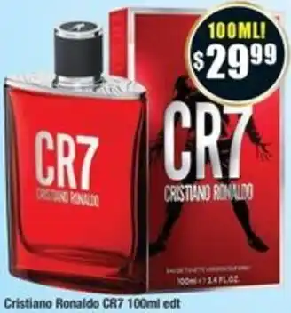 Chemist Warehouse Cristiano Ronaldo CR7 100ml edt offer