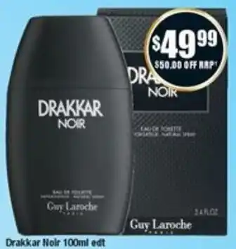 Chemist Warehouse Drakkar Noir 100ml edt offer