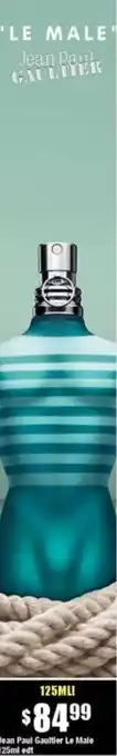 Chemist Warehouse Jean Paul Gaultier Le Male 125ml edt offer