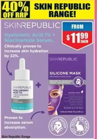 Chemist Warehouse Skin Republic Range offer