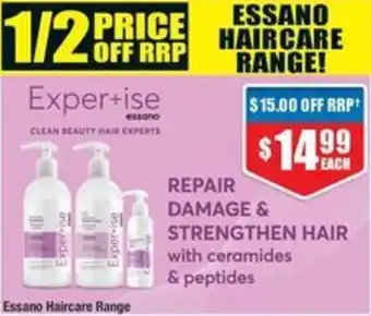 Chemist Warehouse Essano Haircare Range offer