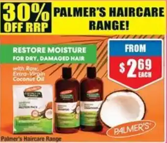 Chemist Warehouse Palmer's Haircare Range offer