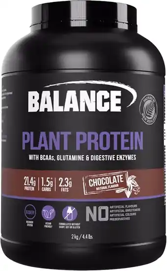 healthylife Balance Plant Protein Powder Chocolate 2kg offer