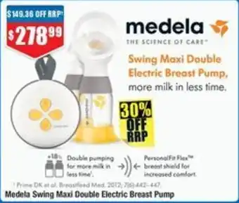 Chemist Warehouse medela Swing Maxi Double Electric Breast Pump offer
