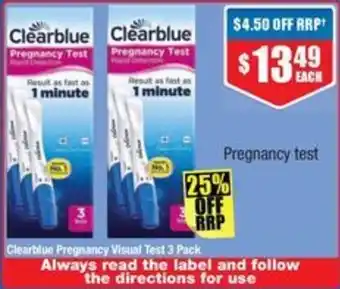 Clearblue Pregnancy Visual Test 3 Pack