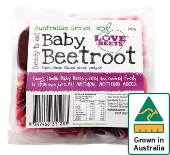 IGA Australian Love Beets Beetroot 250g offer