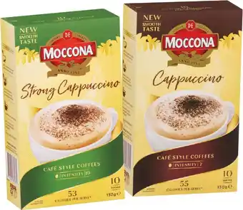 IGA Moccona Coffee Sachets 8‑10 Pack Selected Varieties offer