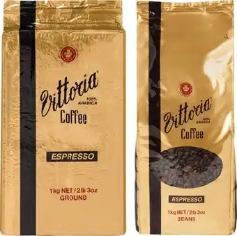 IGA Vittoria Espresso Coffee Beans or Ground 1kg offer