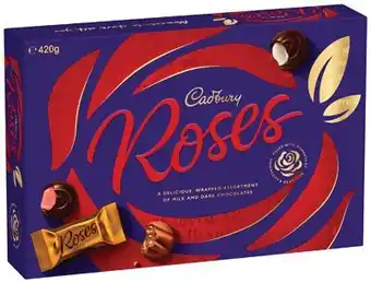 IGA Cadbury Chocolate Roses Box 420g offer