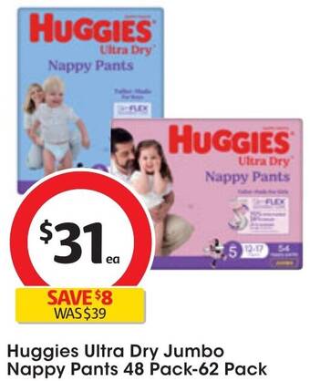 Huggies nappy pants coles cheap