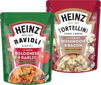 IGA Heinz Tortellini or Ravioli 350g Selected Varieties offer