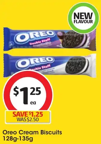 Coles Oreo Cream Biscuits 128g-135g offer