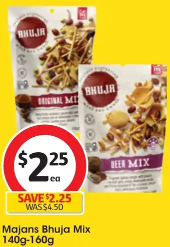 Coles Majans Bhuja Mix 140g-160g offer