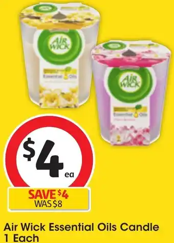 Coles Air Wick Essential Oils Candle 1 Each offer