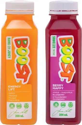 IGA Boost Juice Energy Lift or Berry Happy 350mL offer
