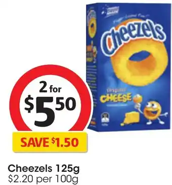 Coles Cheezels 125g offer