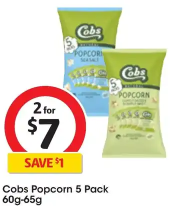 Cobs Popcorn 5 Pack 60g-65g
