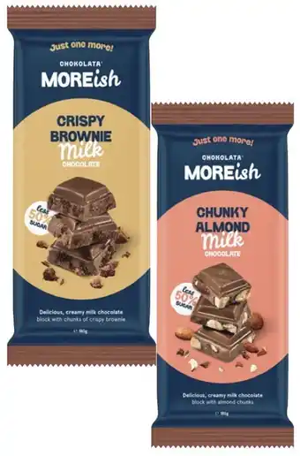 Coles Moreish Chocolate Block 180g offer