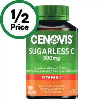 Woolworths Cenovis Sugarless Vitamin C 500mg Chewable Tablets Pk 160 offer