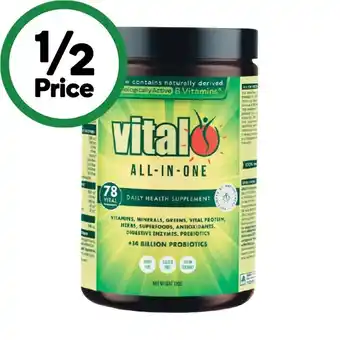 Woolworths Vital All-In-One Greens 120g offer