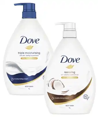 Coles Dove Body Wash 1 Litre offer