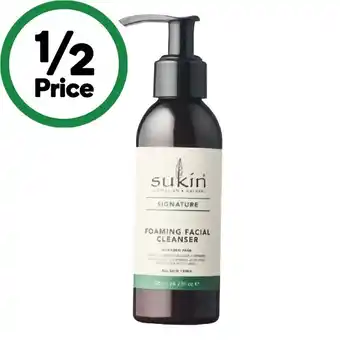 Woolworths Sukin Signature Foaming Facial Cleanser Pump 125ml offer