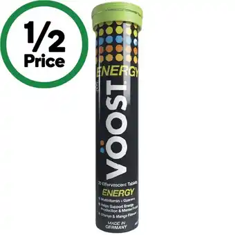 Woolworths Voost Energy Effervesecent Tablets Pk 20 offer