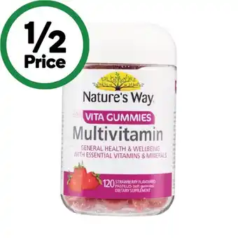 Woolworths Nature's Way Multivitamin Vita Gummies for Adults Pk 120 offer