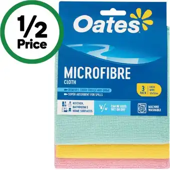 Woolworths Oates Microfibre Cloth Pk 3 offer