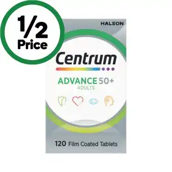 Woolworths Centrum Advance 50+ Tablets Pk 120 offer