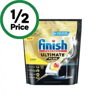 Woolworths Finish Ultimate Plus Dishwasher Tablets Pk 56 offer