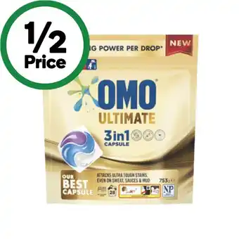 Woolworths OMO Ultimate Laundry Capsules Pk 28 offer