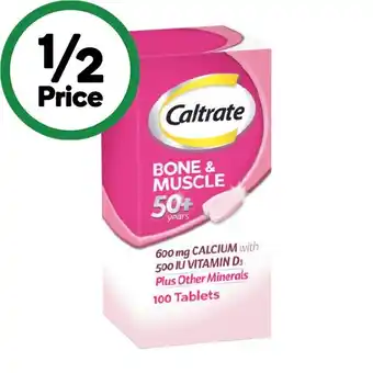 Woolworths Caltrate Bone & Muscle Health 50+ Tablets Pk 100 offer