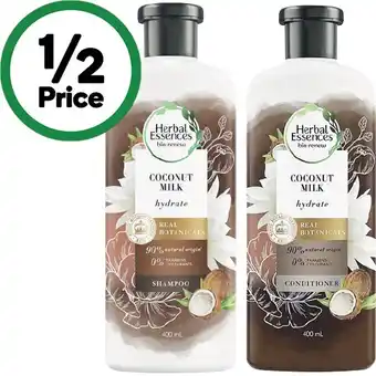 Woolworths Herbal Essences Bio Renew Shampoo or Conditioner 400ml offer