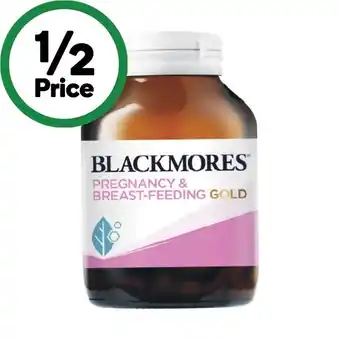 Woolworths Blackmores Pregnancy & Breastfeeding Gold Capsules Pk 120 offer