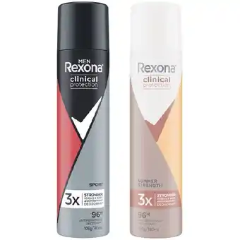 Woolworths Rexona Clinical Protection Deodorant 180ml offer